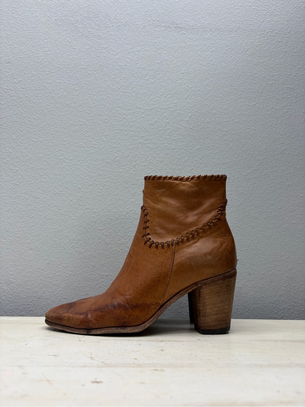 Alberto Fermani Brown Leather Ankle Boots Size 35
